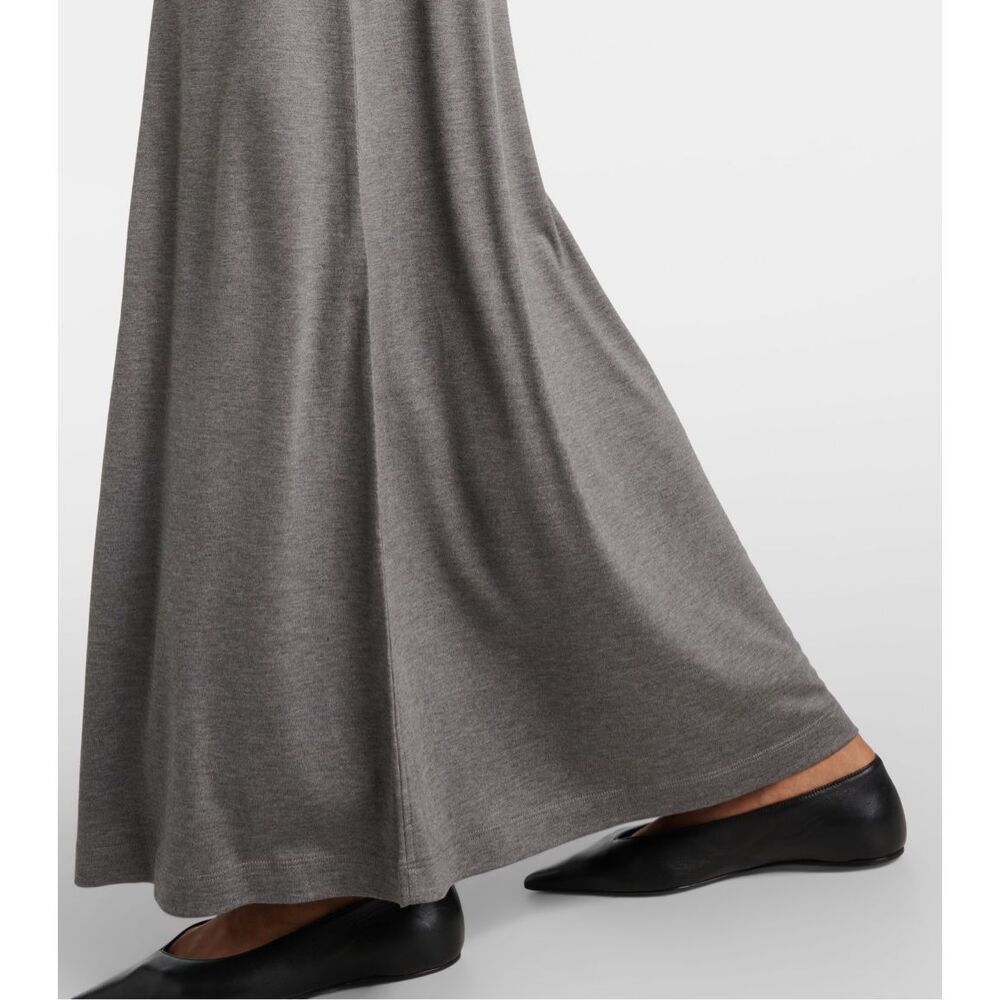 NWT Toteme Crew Neck Long Sleeve Pullover Jersey Maxi Dress Gray Melange XS $520 - Picture 4 of 11